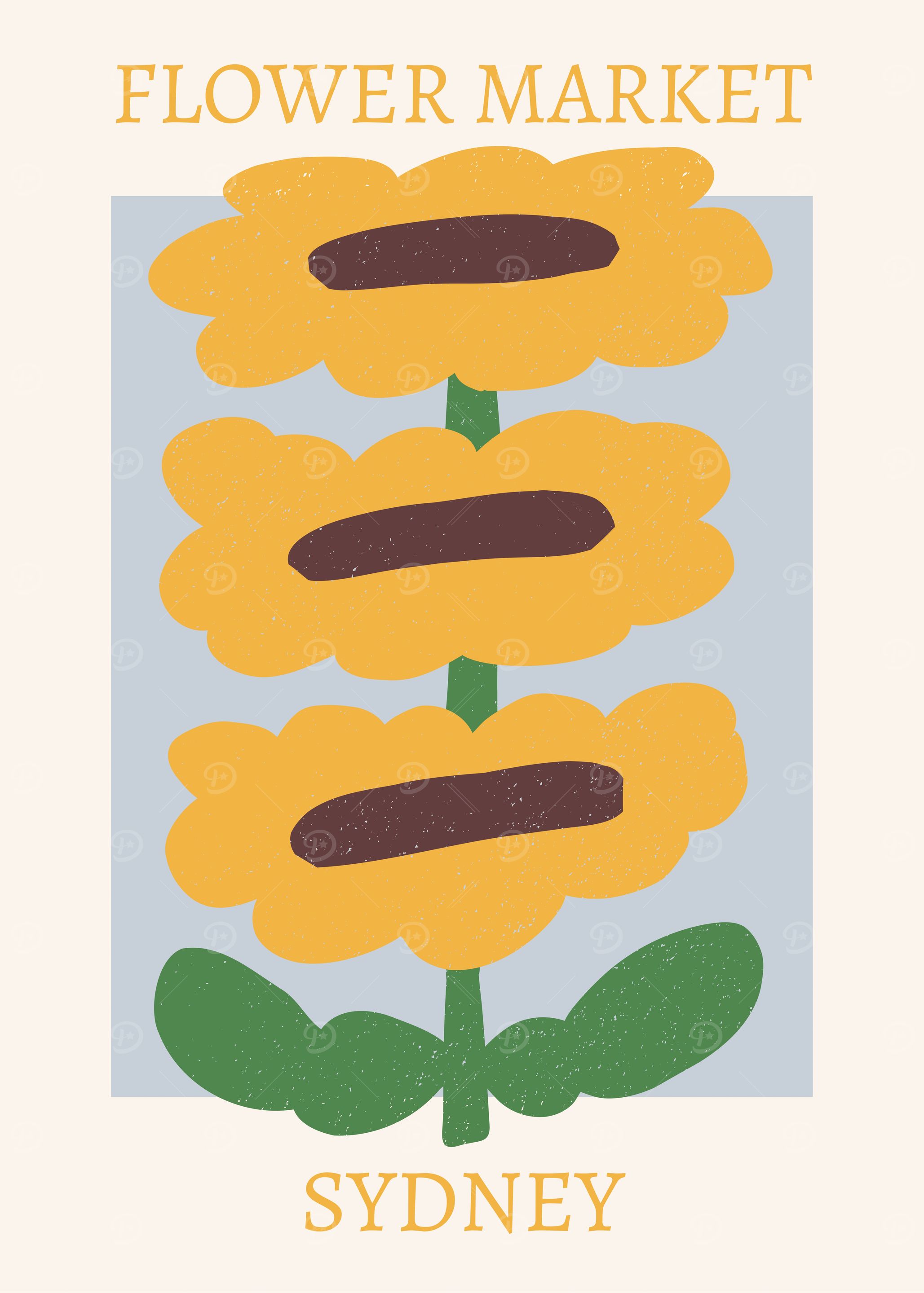 Flower Market Sydney Art Print