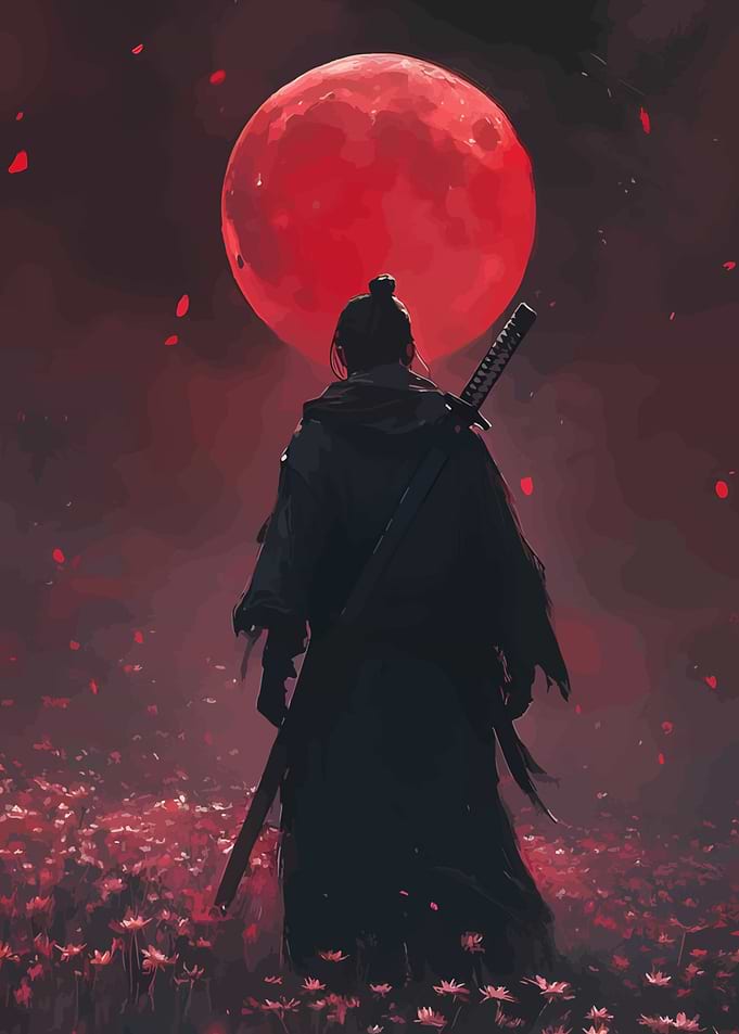 Samurai under the Red Moon