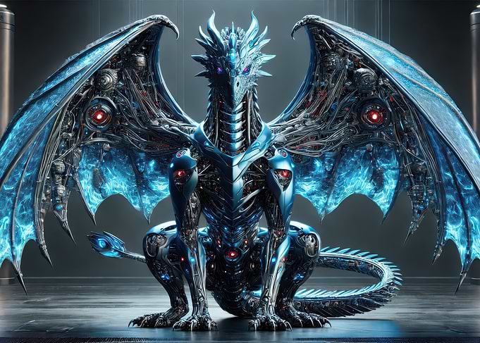 Cybernetic Dragon Bluebell