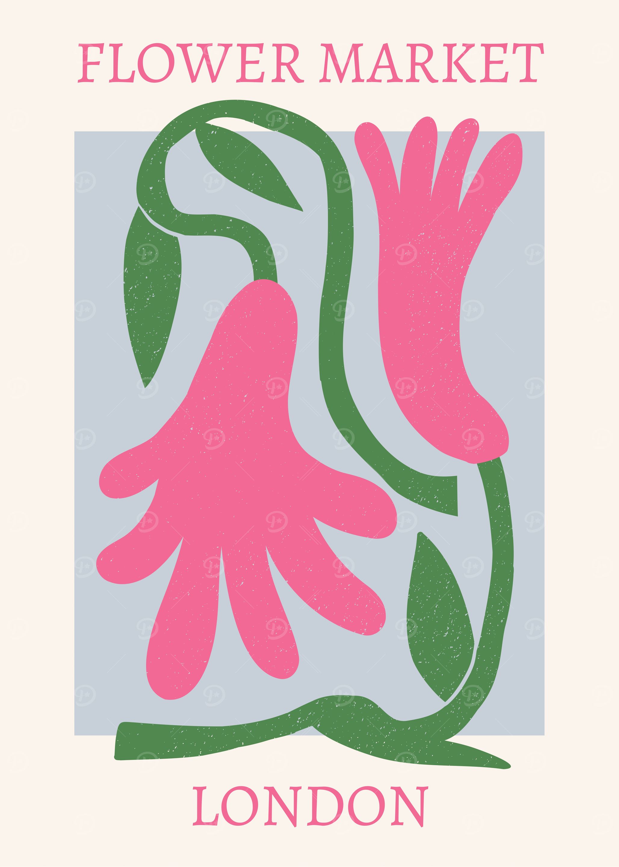 Flower Market London Art Print