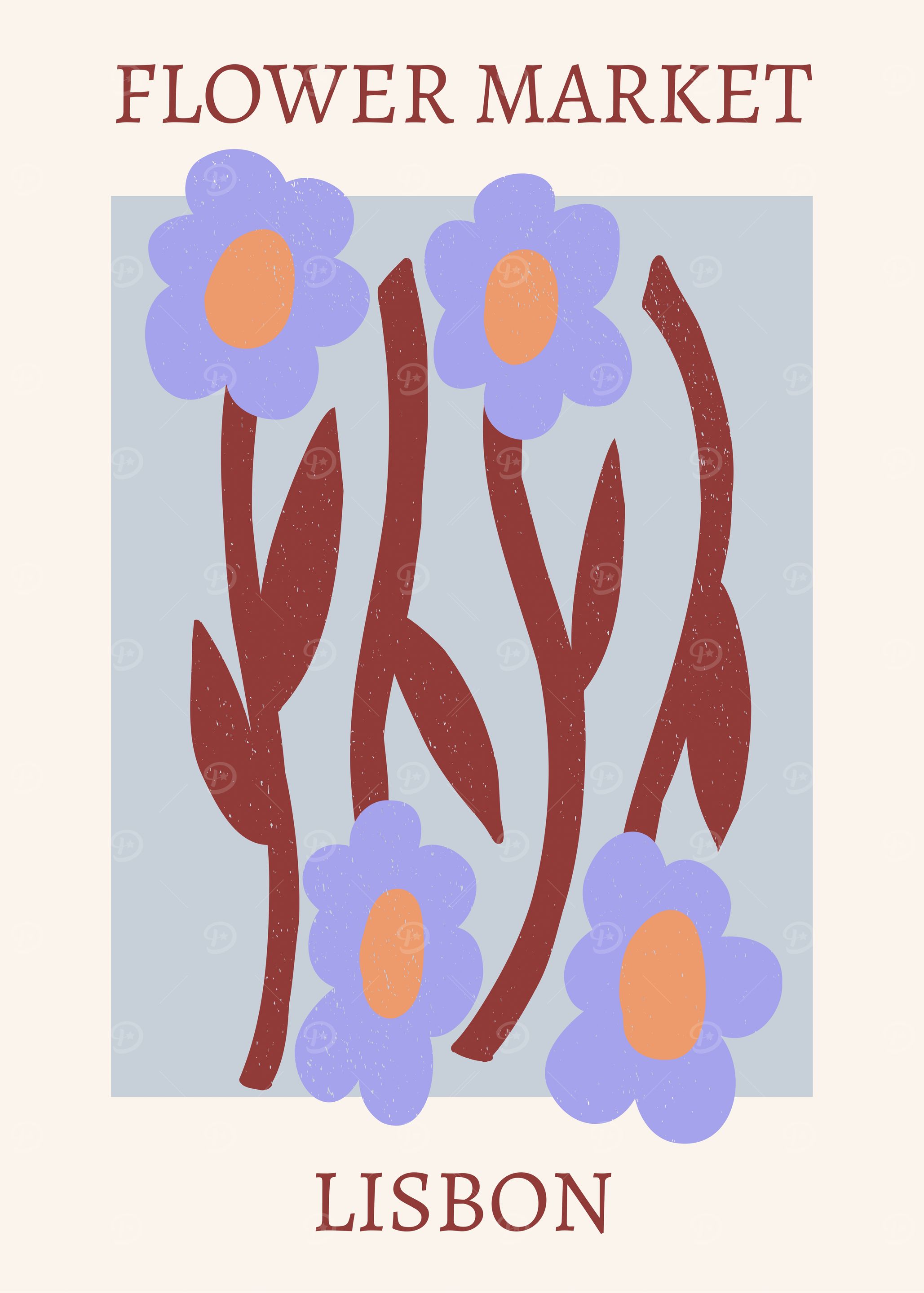Flower Market Lisbon Art Print