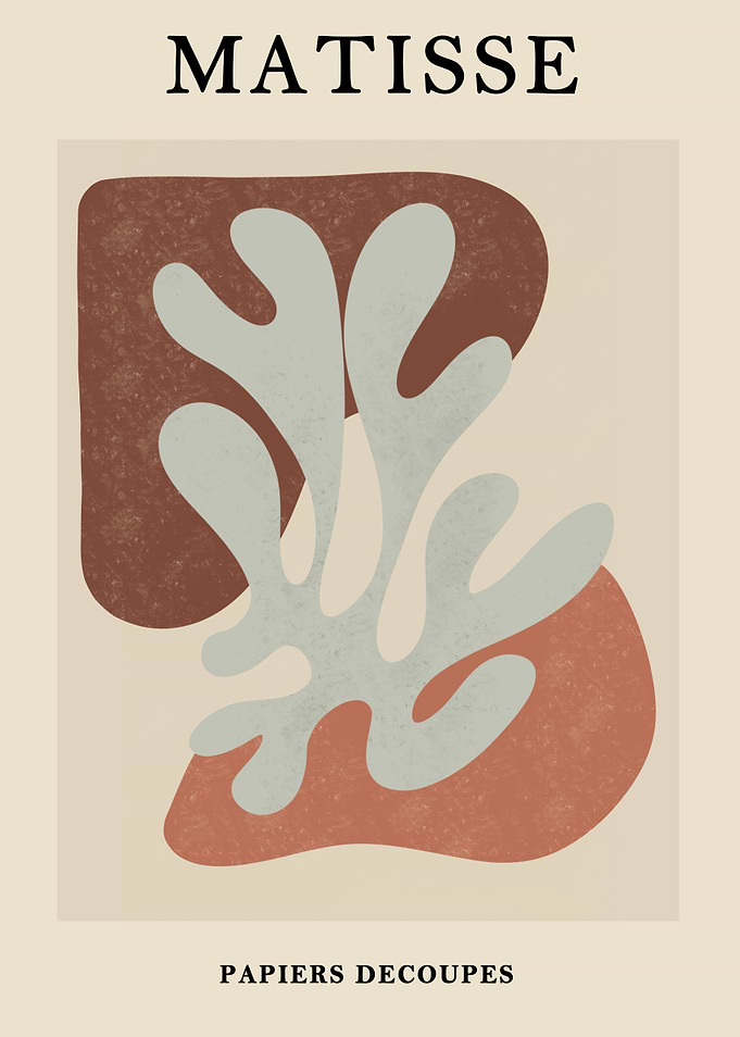 Matisse Inspired Abstract Art Print