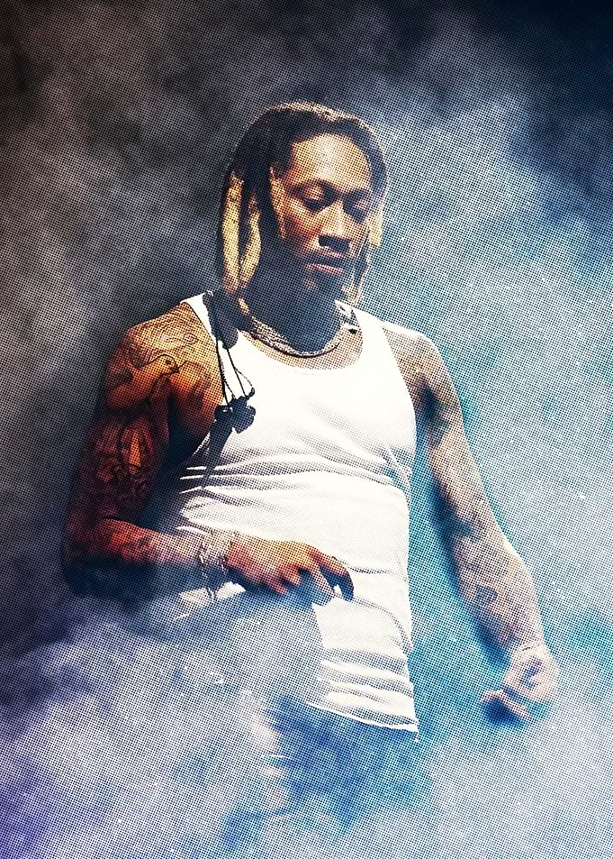 Future in White Tank Top
