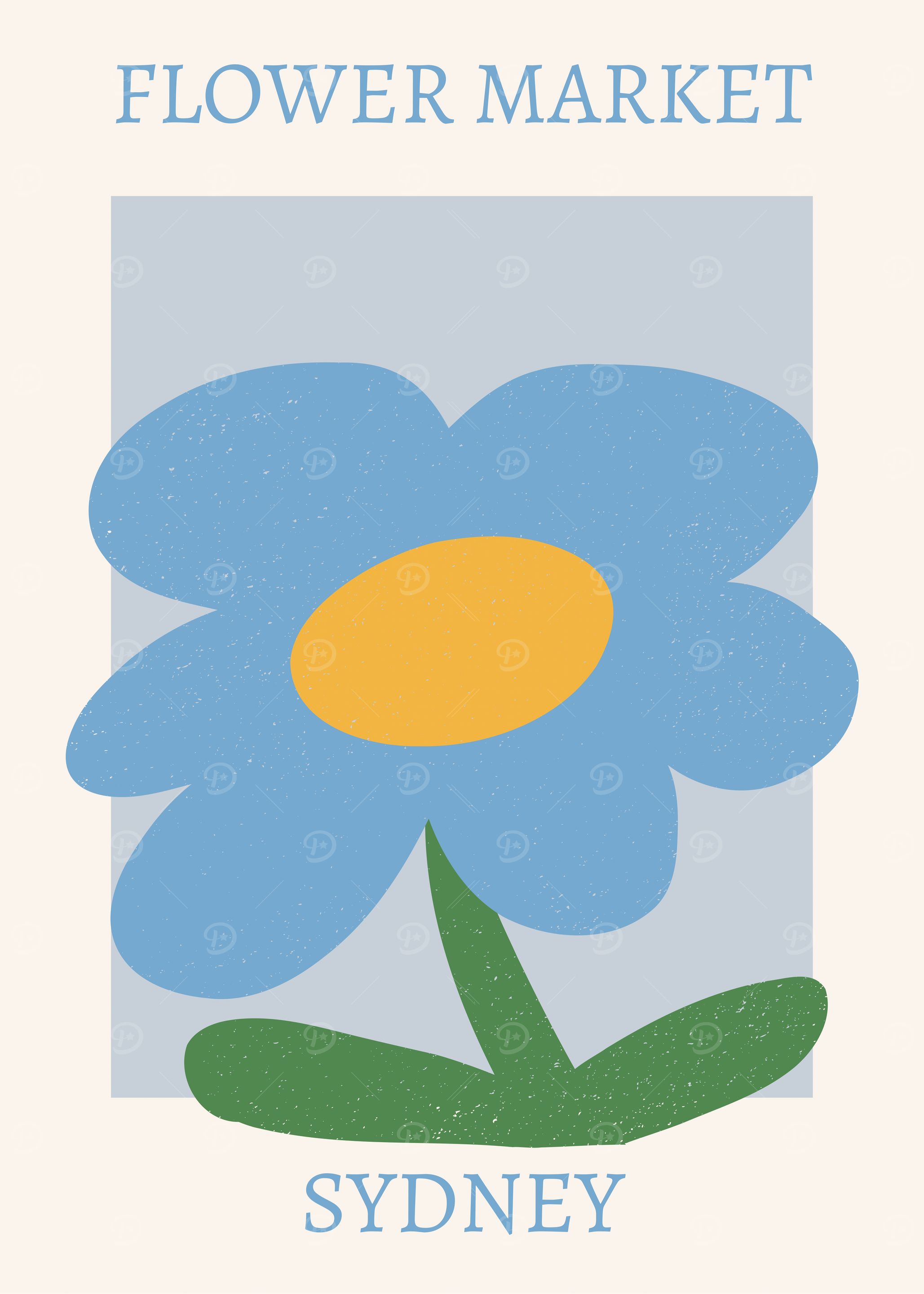 Flower Market Sydney Art Print