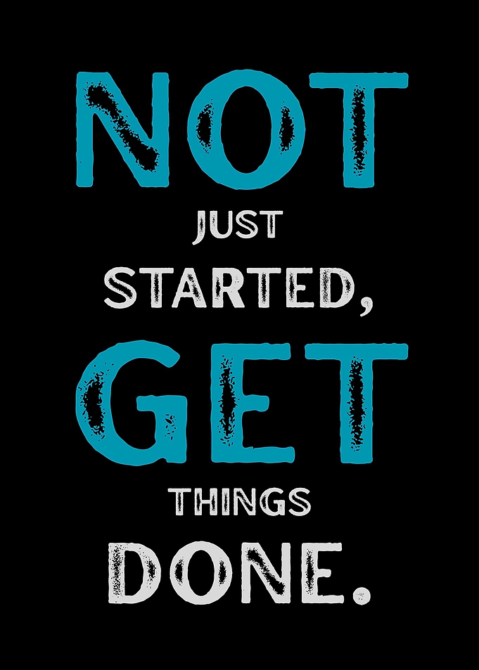 Motivational Text Art: Get Things Done
