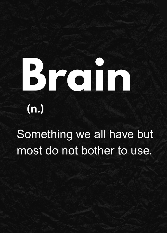 Brain - Snarky Definition Text Art