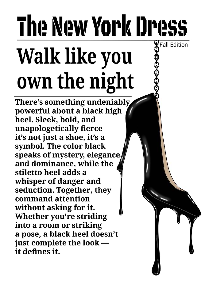 Fashion Magazine cover High Heels