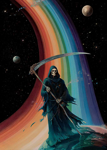 Cosmic Grim Reaper Rainbow