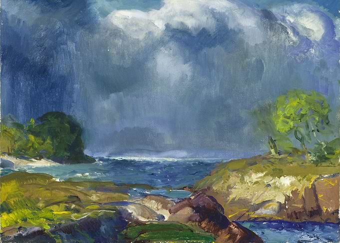 Impressionistic Coastal Landscape Painting