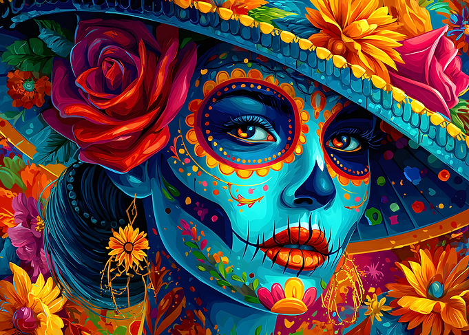 Day of the Dead Woman Portrait