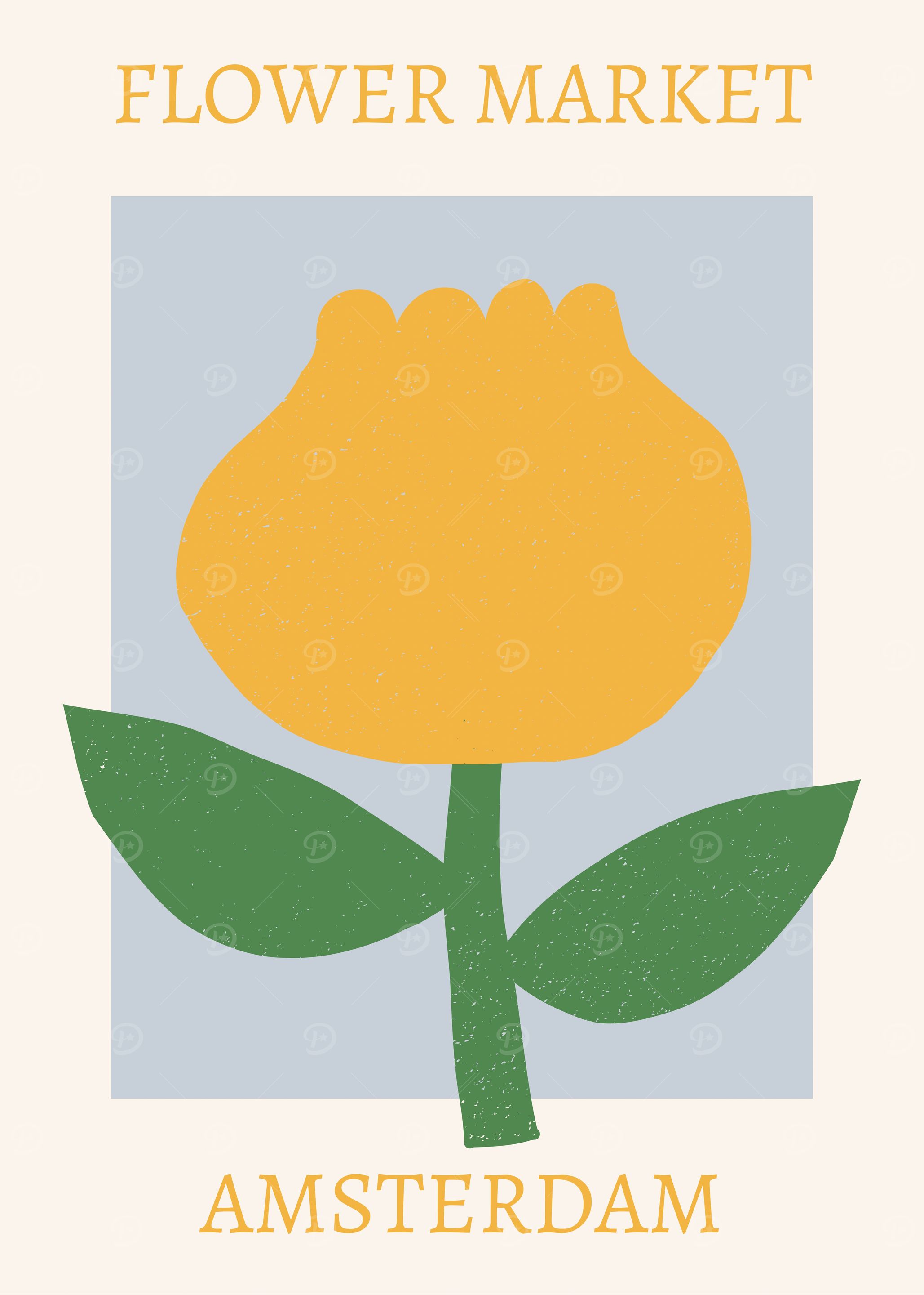 Flower Market Amsterdam Art Print