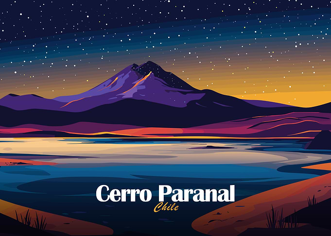 Cerro Paranal Chile Landscape Art