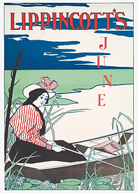 Lippincott's June Magazine Cover Art