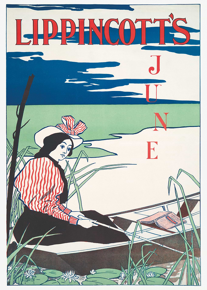 Lippincott's June Magazine Cover Art
