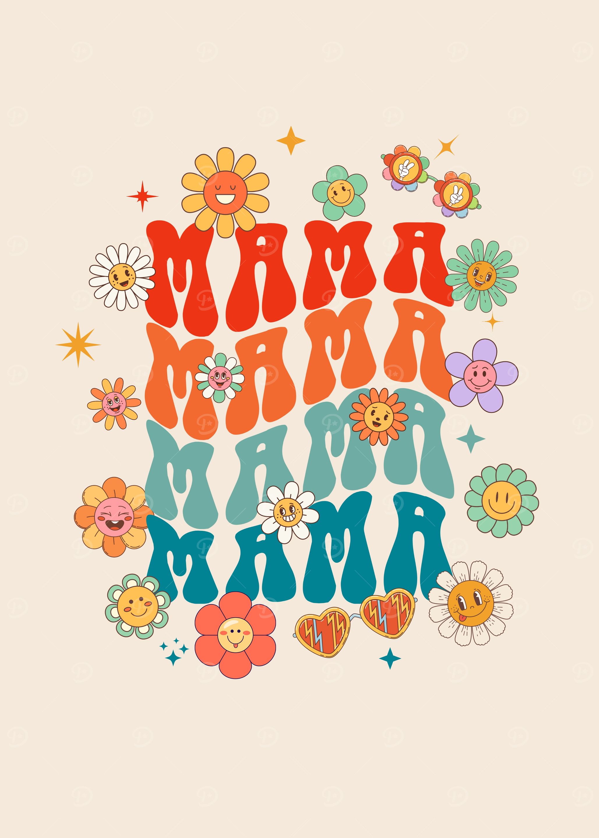 Retro Mama Floral Design