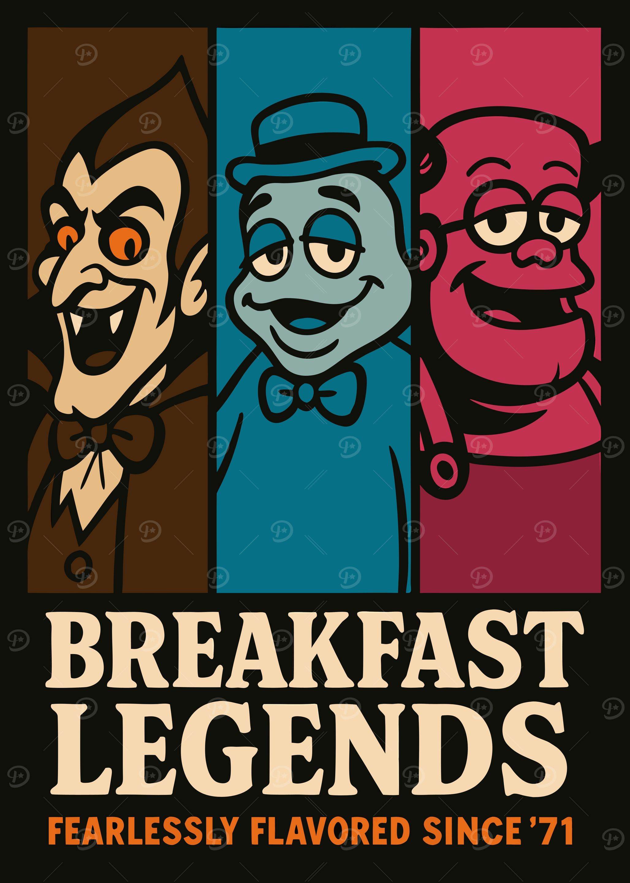 Breakfast Legends Cereal Cartoon Characters