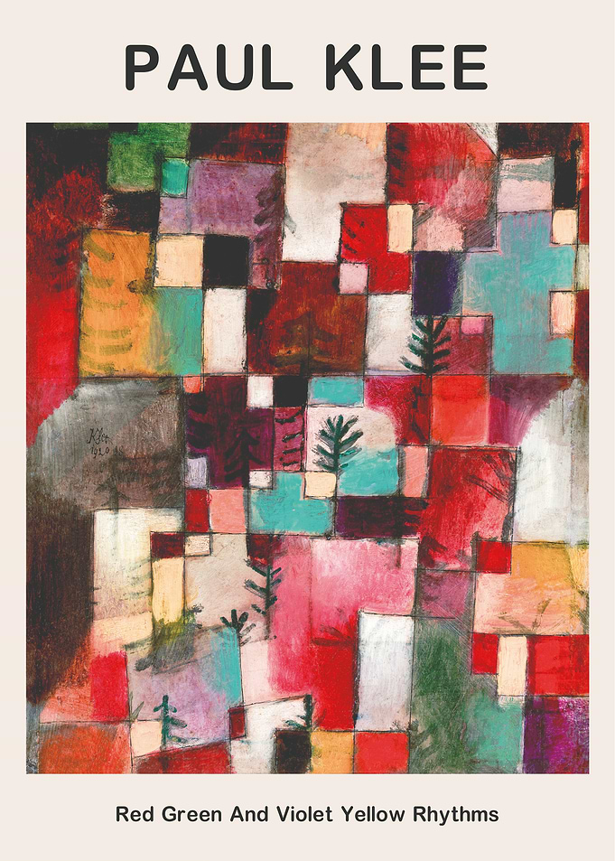 Paul Klee: Red Green And Violet Yellow