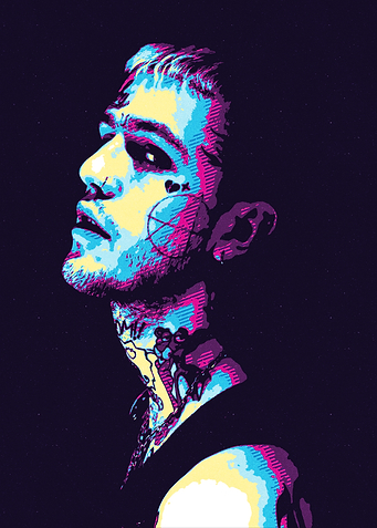 Lil Peep Retro Art