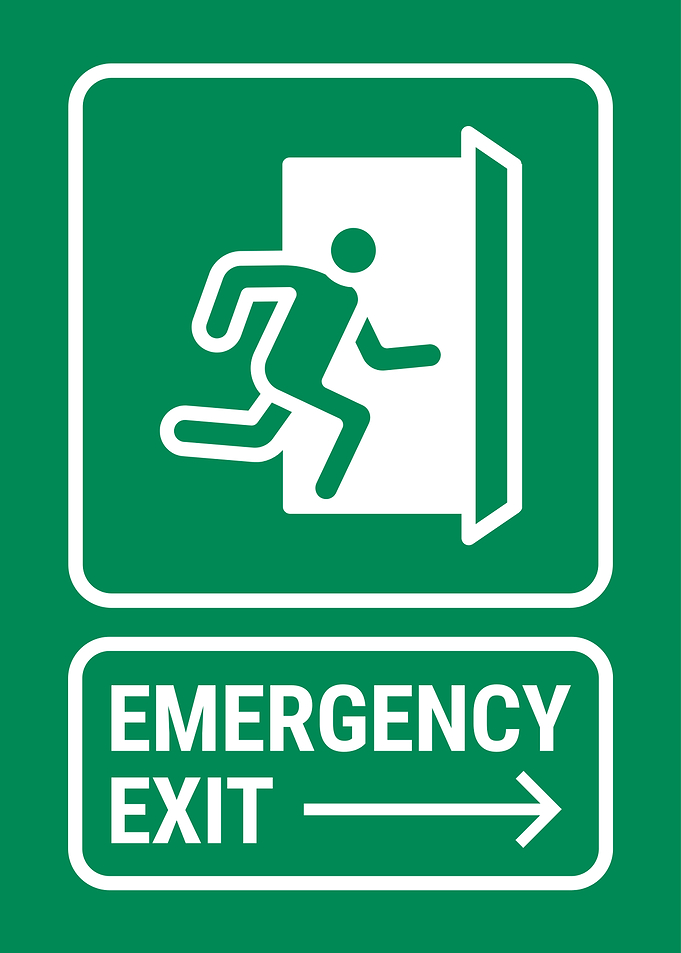 Emergency Exit Sign