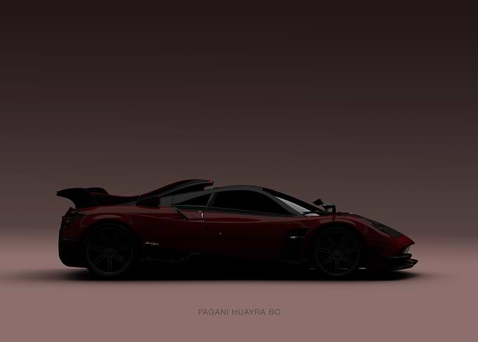 Pagani Huayra BC - Red Landscape