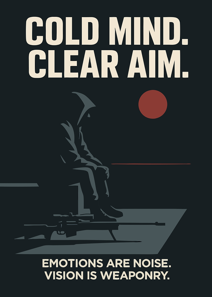 Cold Mind, Clear Aim Poster