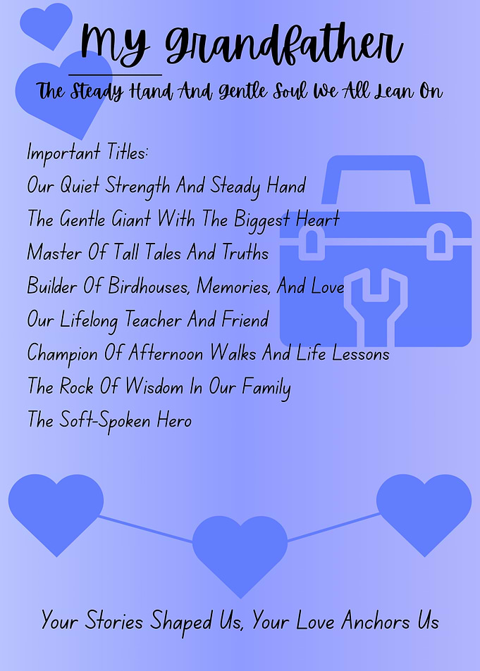 My Grandfather Tribute