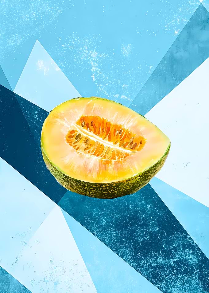 Vintage Melon Slice