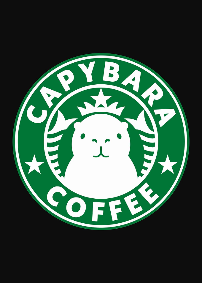 Capybara Coffee Logo Parody