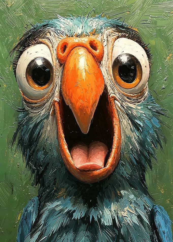 Surprised parrot