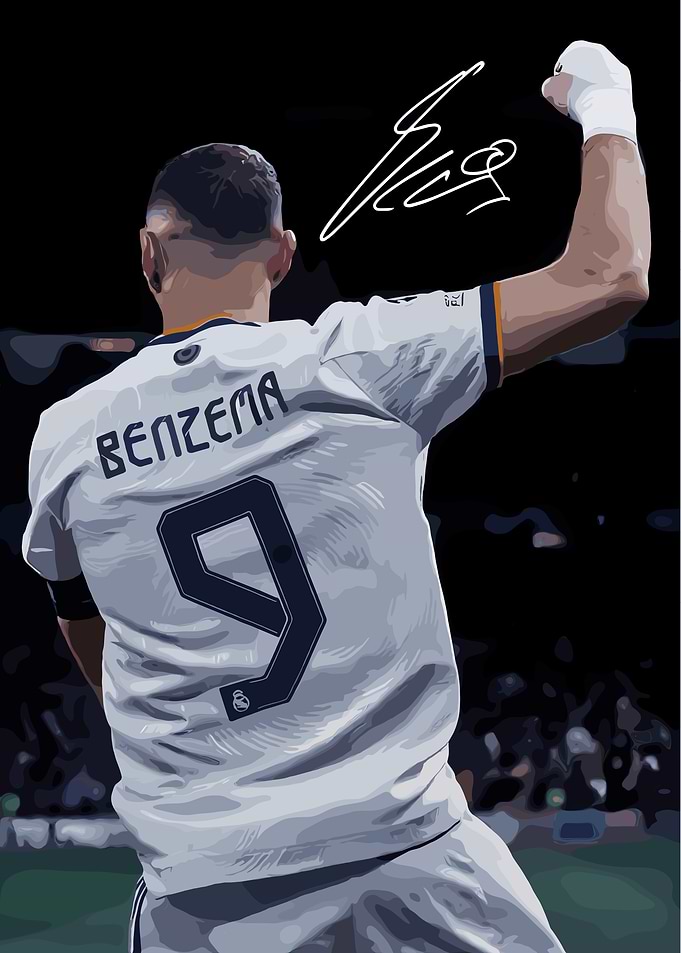 Benzema Celebration Art