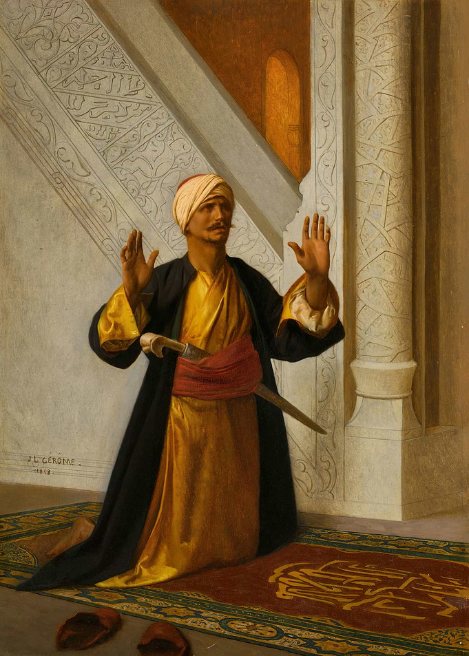 Man Praying by Jean-Léon Gérôme