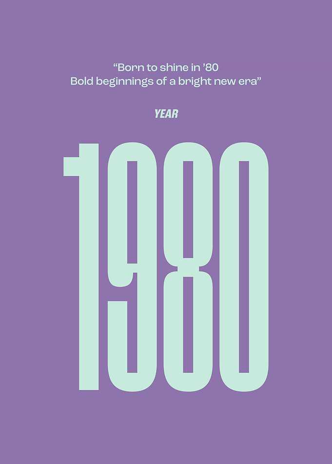 1980 Year Poster