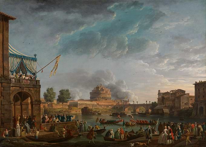Rome River Festival Painting
