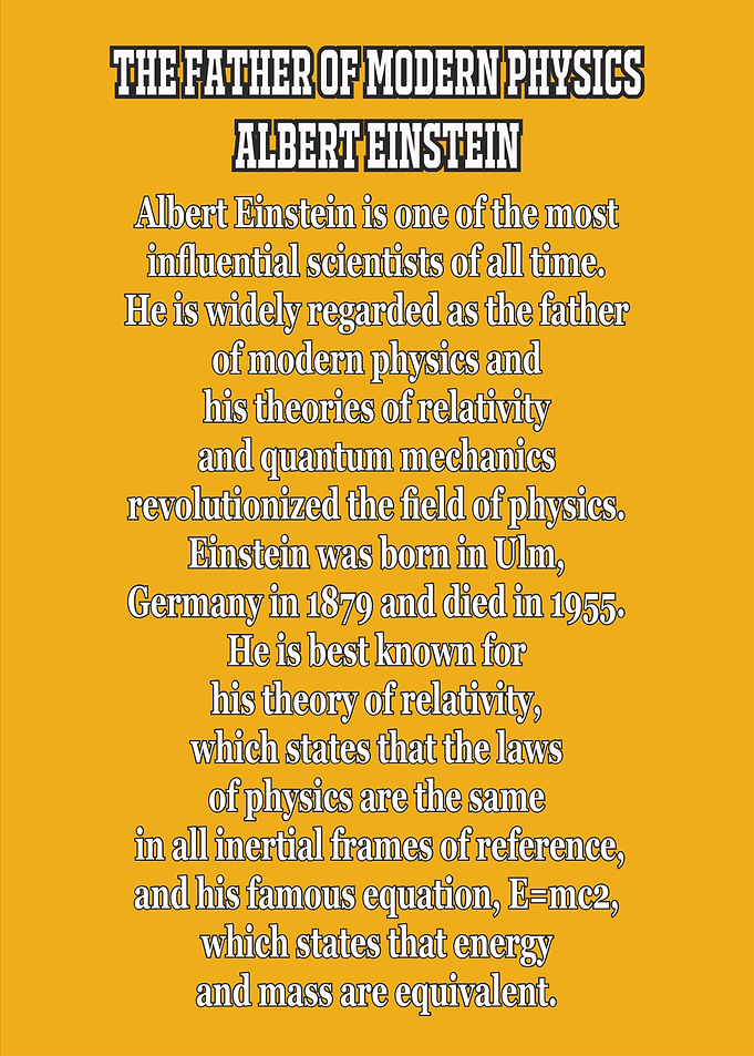 Albert Einstein: The Father of Modern Physics