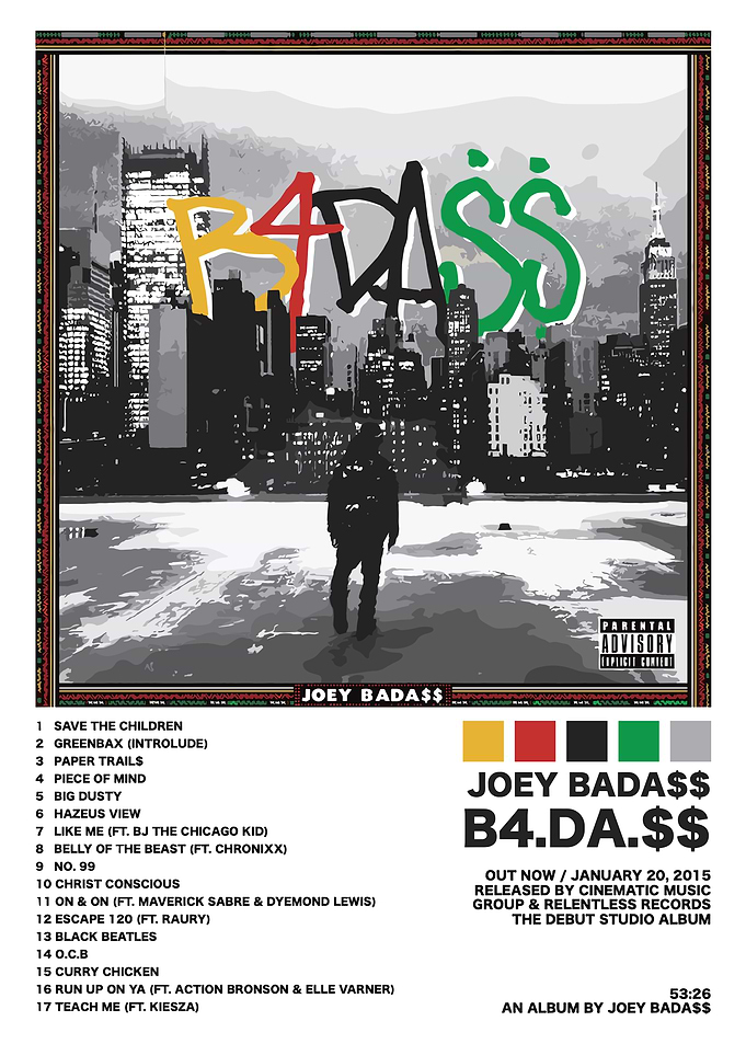 Joey Badass B4.DA.$$ Album Cover