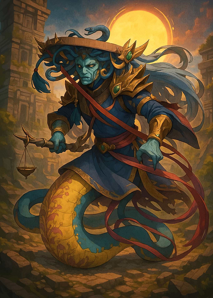 Medusa Warrior Ancient Ruins