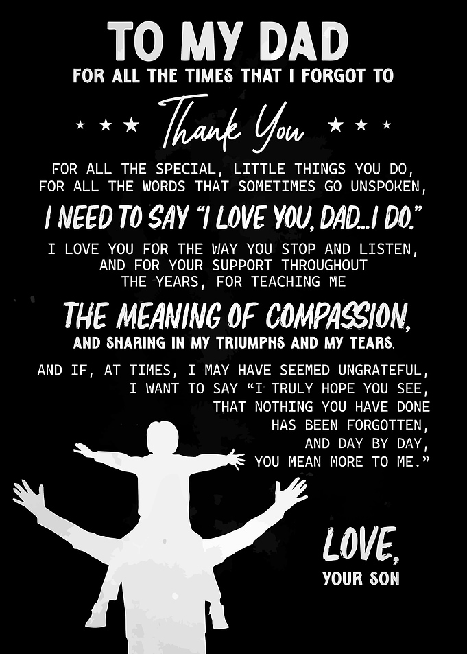 To My Dad - Love From Son