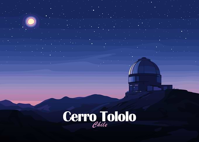 Cerro Tololo Observatory at Night