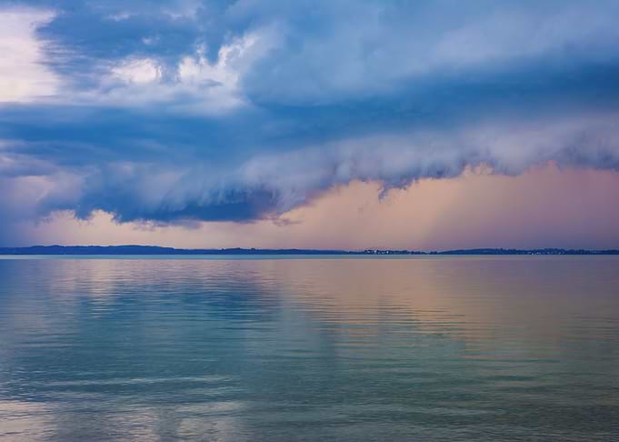 Stormy Lake at Dusk