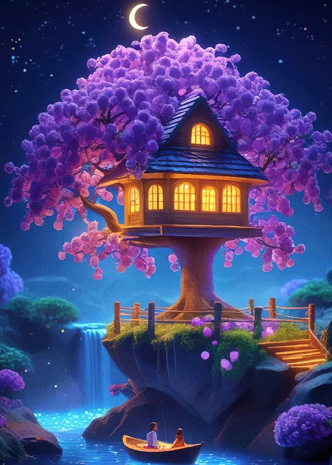 Fantasy Night Landscape