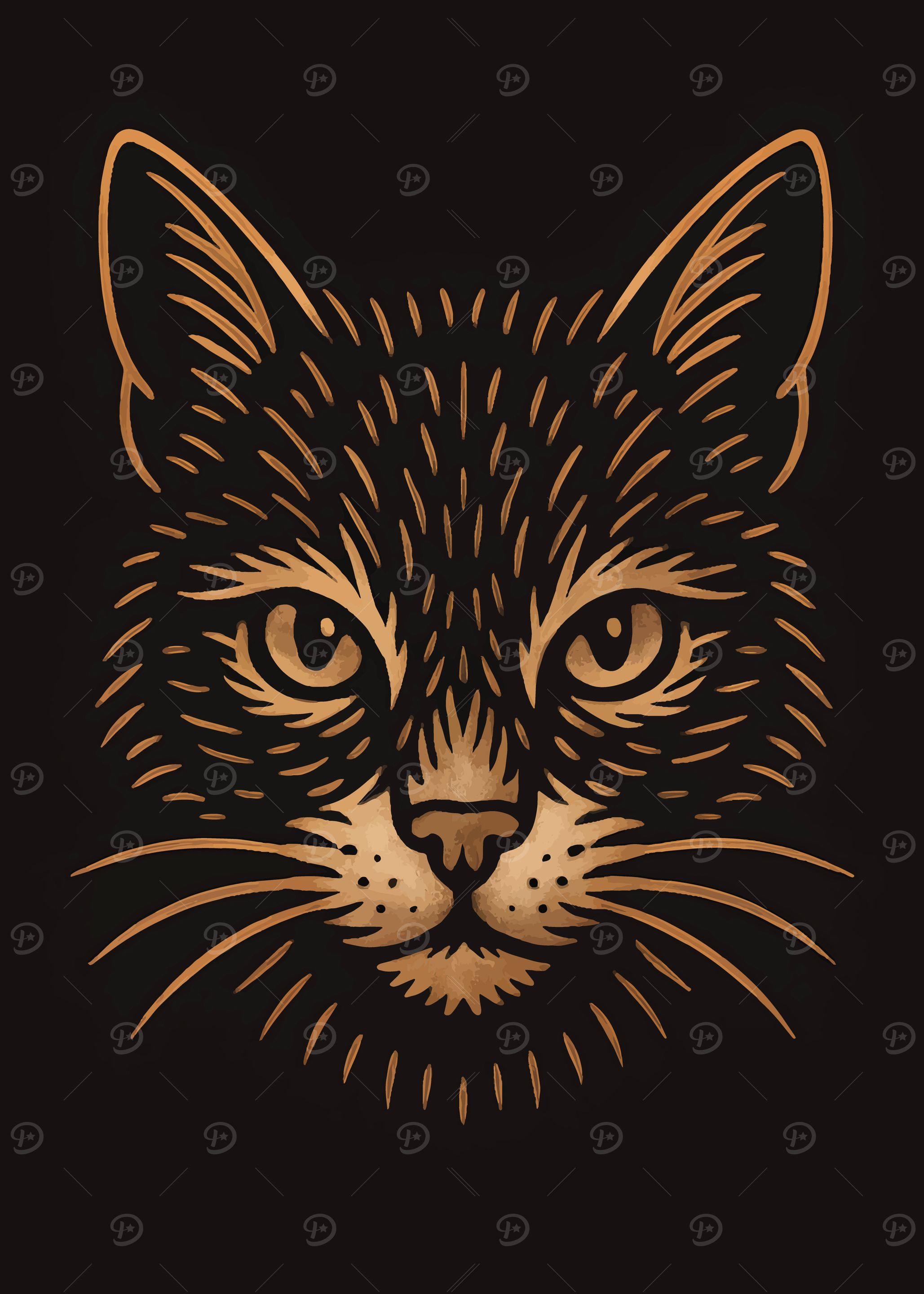 Golden Cat Animal