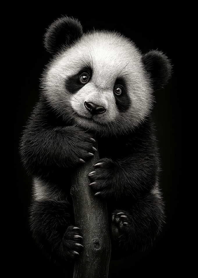 Cute Panda Bear Portrait