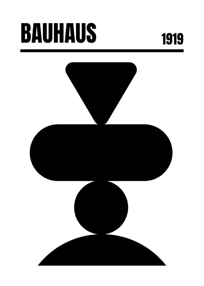 Bauhaus 1919 Geometric Abstract Art