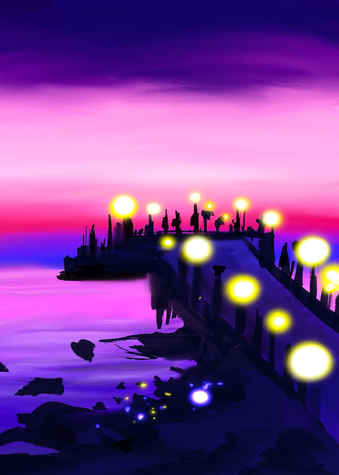 Purple sunset