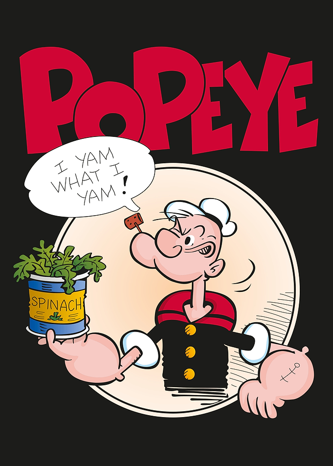 Popeye the Sailor Man with Spinach
