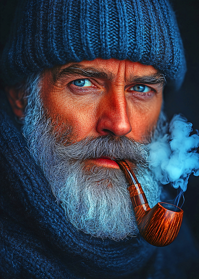 Portrait of a smoking sailor