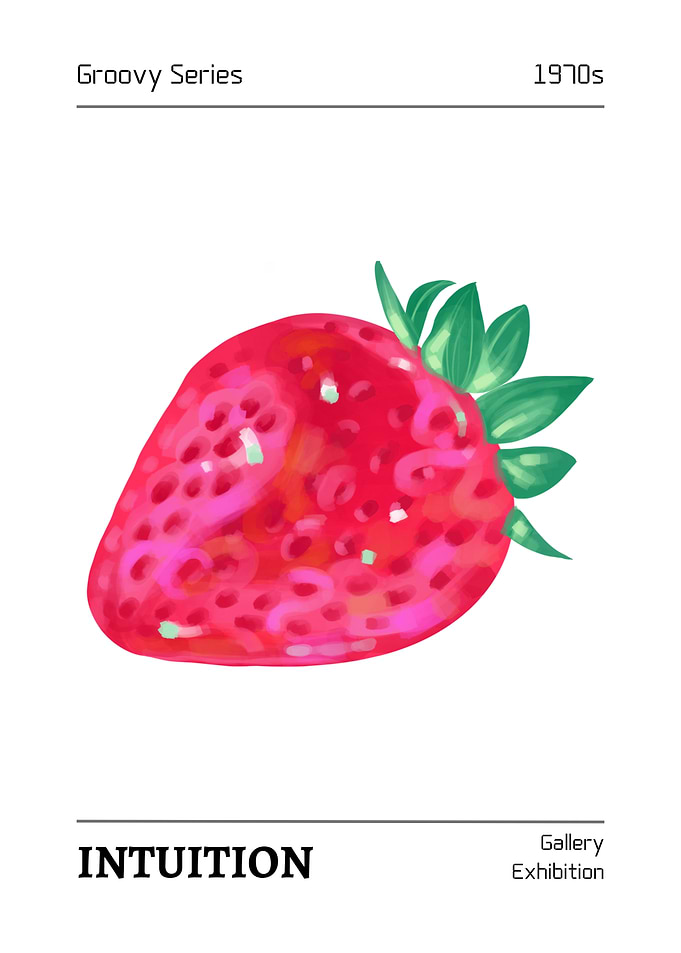 Groovy Series Strawberry Intuition Art