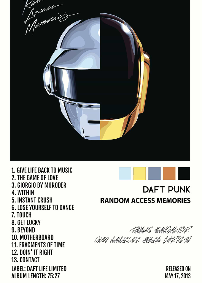 Daft Punk Random Access Memories Poster