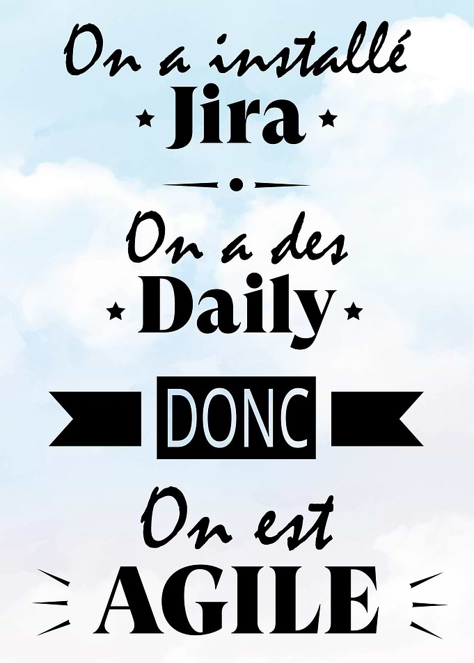 Panneau de citation motivation sur l'Agile