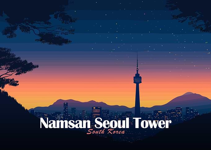 Namsan Seoul Tower at Sunset